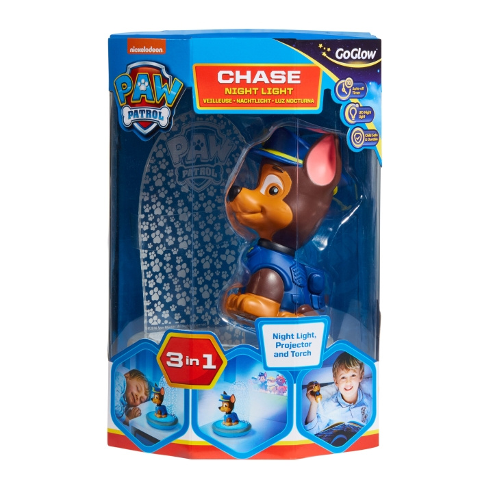 Paw Patrol Chase Kids Magisch Nachtlampje, Zaklamp en Projector - (10043) in de groep SPEELGOED, KINDER- & BABYPRODUCTEN / Kinderkamer / Babylampen / Nachtlampen bij TP E-commerce Nordic AB (C91884)