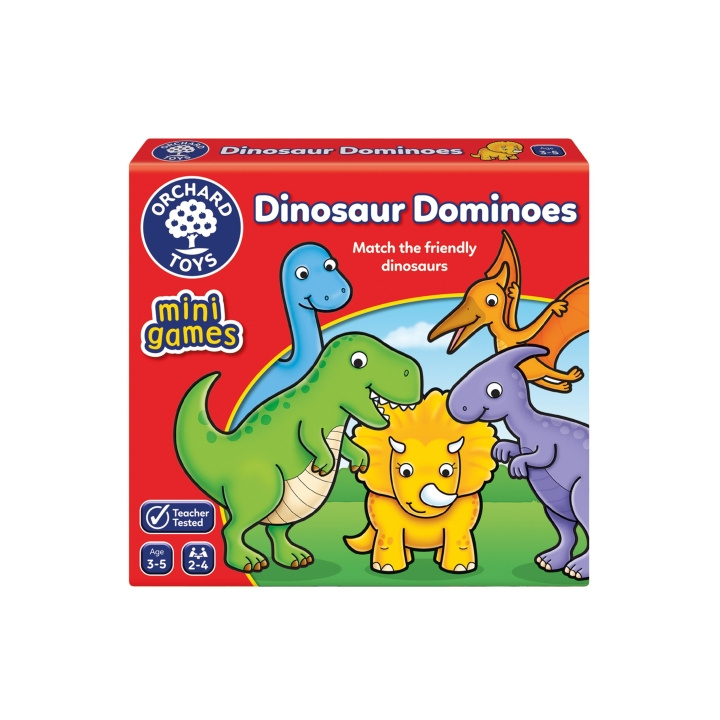 Orchard Toys Dinosaurus Domino\'s Minispel (600353) in de groep SPEELGOED, KINDER- & BABYPRODUCTEN / Spelletje / Bordspellen bij TP E-commerce Nordic AB (C91899)