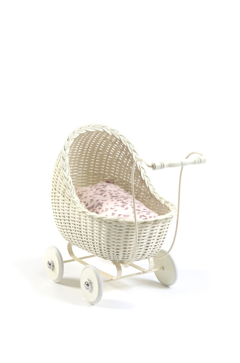 Smallstuff Poppenwagen - Off White (51001-02) in de groep SPEELGOED, KINDER- & BABYPRODUCTEN / Speelgoed / Docks & Accessoires bij TP E-commerce Nordic AB (C91929)