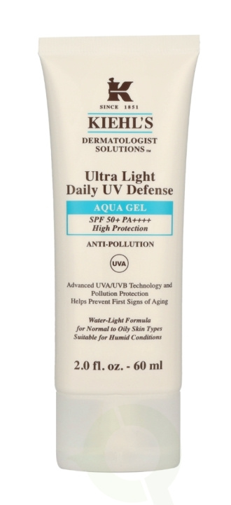 Kiehl\'s D.S. Ultra Light Daily UV Defense Aqua Gel SPF50 60 ml in de groep BEAUTY & HEALTH / Huidsverzorging / Zonnebank / Zonnebescherming bij TP E-commerce Nordic AB (C91959)