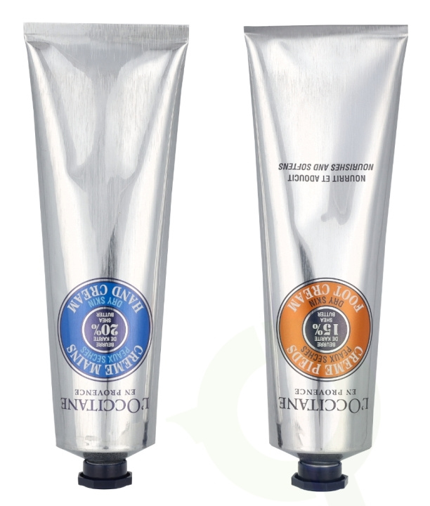 L\'Occitane Shea Butter Hand & Foot Comfort Duo 300 ml Hand Cream 150ml/Foot Cream 150ml in de groep BEAUTY & HEALTH / Manicure/pedicure / Handcrèmes bij TP E-commerce Nordic AB (C91973)