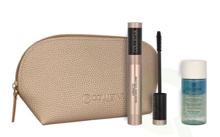 Collistar Mascara Volume Unico Set 48 ml Unico Mascara Black 13ml/Make Up Removing Solution 35ml/Bag in de groep BEAUTY & HEALTH / Makeup / Ogen & Wenkbrauwen / Mascara bij TP E-commerce Nordic AB (C92020)