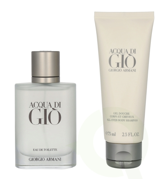 Armani Acqua Di Gio Pour Homme Giftset 125 ml Edt Spray 50ml/Shower Gel 75ml in de groep BEAUTY & HEALTH / Cadeausets / Cadeausets voor hem bij TP E-commerce Nordic AB (C92083)