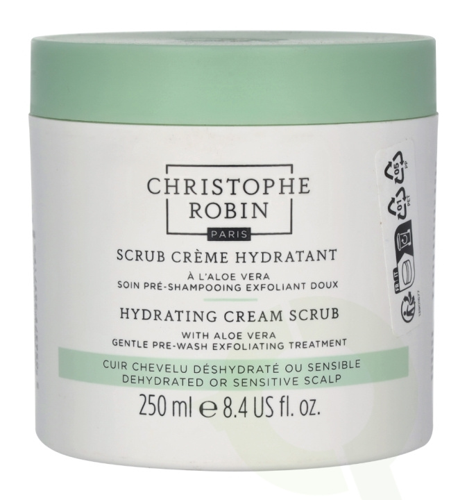 Christophe Robin Hydrating Cream Scrub 250 ml With Aloe Vera in de groep BEAUTY & HEALTH / Haar & Styling / Haarverzorging / Shampoo bij TP E-commerce Nordic AB (C92121)