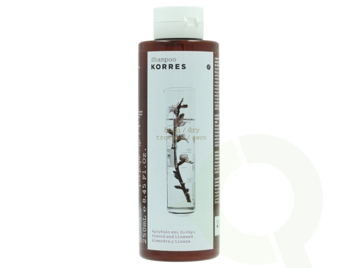 Korres Shampoo 250 ml Almond And Linseed - Dry/Damaged Hair in de groep BEAUTY & HEALTH / Haar & Styling / Haarverzorging / Shampoo bij TP E-commerce Nordic AB (C92146)