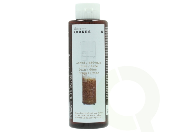 Korres Shampoo 250 ml Rice Proteine And Linden - Thin/Fine Hair in de groep BEAUTY & HEALTH / Haar & Styling / Haarverzorging / Shampoo bij TP E-commerce Nordic AB (C92148)