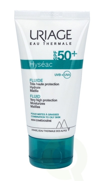 Uriage Hyseac Fluid SPF50+ 50 ml in de groep BEAUTY & HEALTH / Huidsverzorging / Zonnebank / Zonnebescherming bij TP E-commerce Nordic AB (C92178)