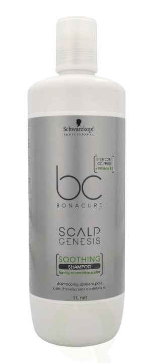 Schwarzkopf Bonacure Scalp Genesis Soothing Shampoo 1000 ml Soothing Shampoo in de groep BEAUTY & HEALTH / Haar & Styling / Haarverzorging / Shampoo bij TP E-commerce Nordic AB (C92219)