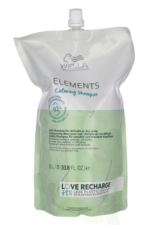 Wella Elements - Calming Shampoo Refill 1000 ml in de groep BEAUTY & HEALTH / Haar & Styling / Haarverzorging / Shampoo bij TP E-commerce Nordic AB (C92275)