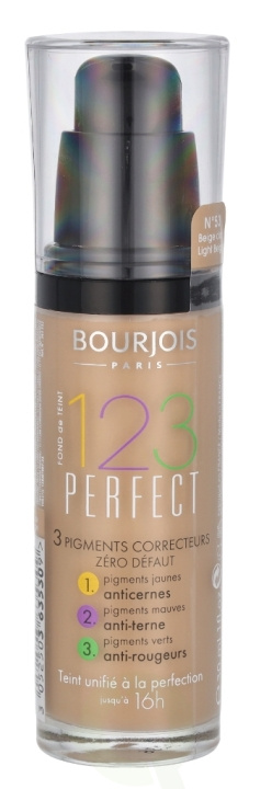 Bourjois 123 Perfect Flawless Complexion 16Hrs 30 ml #53 Beige Clair in de groep BEAUTY & HEALTH / Makeup / Make-up gezicht / Foundation bij TP E-commerce Nordic AB (C92291)