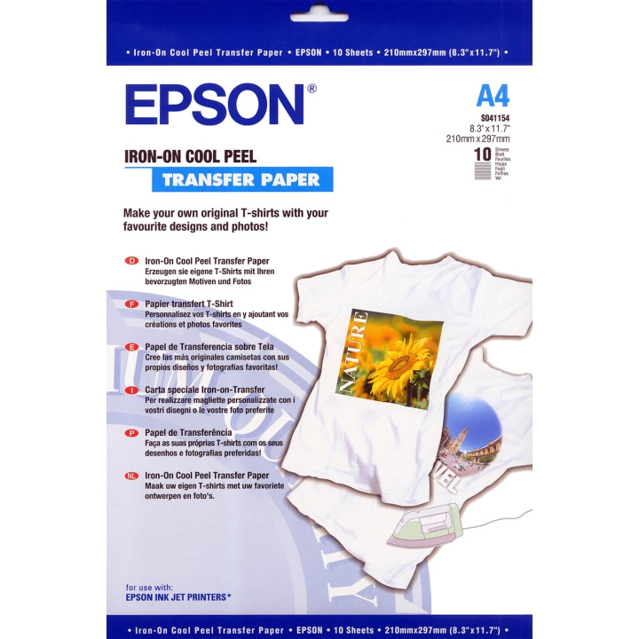 Epson A4 Iron-on-Transfer Paper A4 - 10 Ark in de groep COMPUTERS & RANDAPPARATUUR / Printers & Accessoires / Inkt & Toner / Inktpatronen / Epson bij TP E-commerce Nordic AB (C92304)