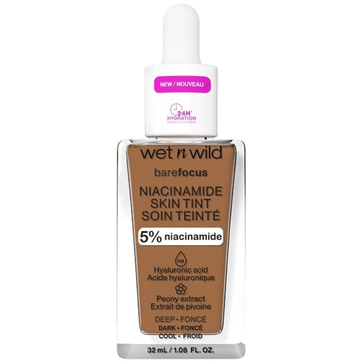 Wet n Wild Bare Focus Niacinamide Skin Tint 32ml - Deep in de groep BEAUTY & HEALTH / Makeup / Make-up gezicht / Foundation bij TP E-commerce Nordic AB (C92359)