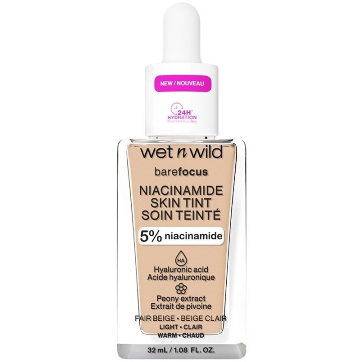 Wet n Wild Bare Focus Niacinamide Skin Tint 32ml - Fair Beige in de groep BEAUTY & HEALTH / Makeup / Make-up gezicht / Foundation bij TP E-commerce Nordic AB (C92362)