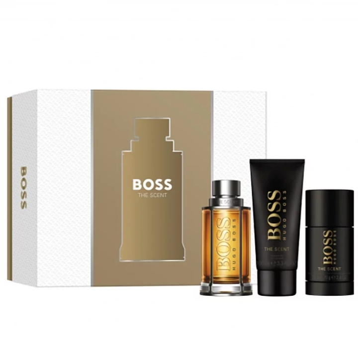 Hugo Boss Giftset Hugo Boss The Scent Edt 100ml + Shower Gel 100ml + Deostick 75g in de groep BEAUTY & HEALTH / Cadeausets / Cadeausets voor hem bij TP E-commerce Nordic AB (C92395)