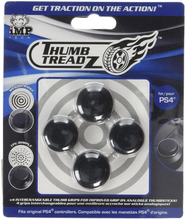 iMP TECH Trigger Treadz: Thumb Treadz 4-Pack (PS4) in de groep HOME ELECTRONICS / Spelconsoles en accessoires / Sony PlayStation 4 bij TP E-commerce Nordic AB (C92405)