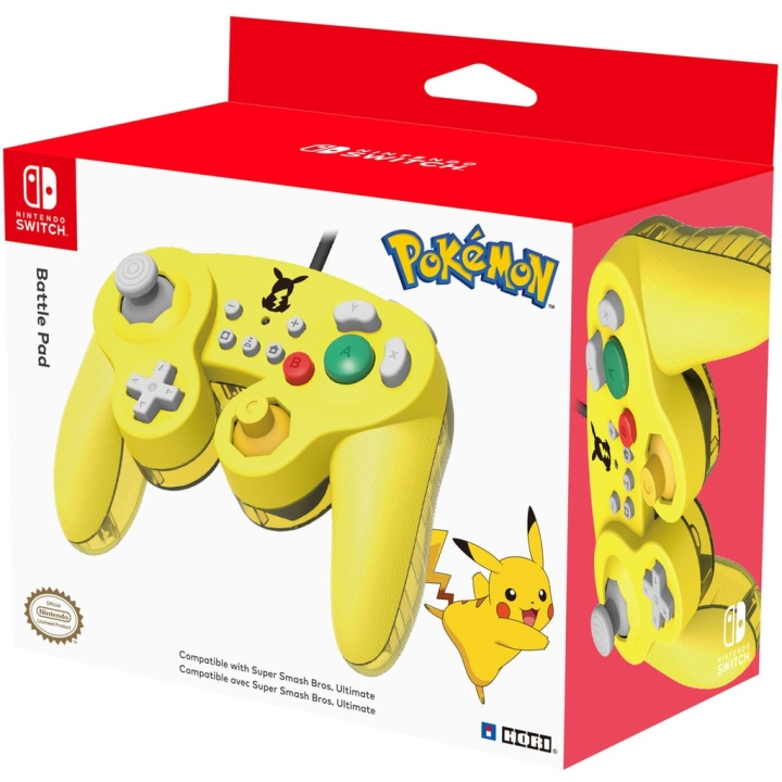 Nintendo Super Smash Bros-Gamepad - Pikachu in de groep HOME ELECTRONICS / Spelconsoles en accessoires / Nintendo Switch / Accessoires bij TP E-commerce Nordic AB (C92415)