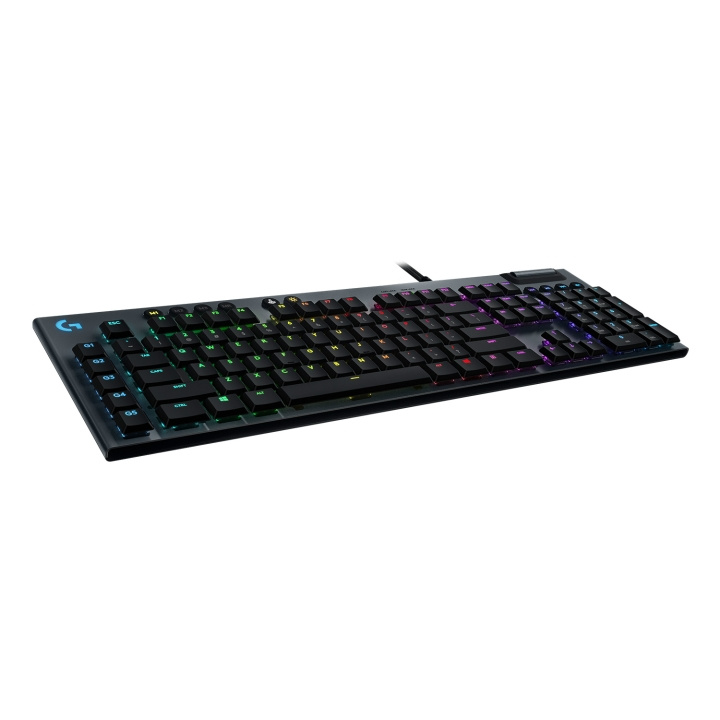 Logitech G815 LIGHTSYNC RGB Mechanical Gaming Keyboard - GL Tactile - CARBON - PAN - NORDIC in de groep COMPUTERS & RANDAPPARATUUR / GAMING / Toetsenborden bij TP E-commerce Nordic AB (C92420)