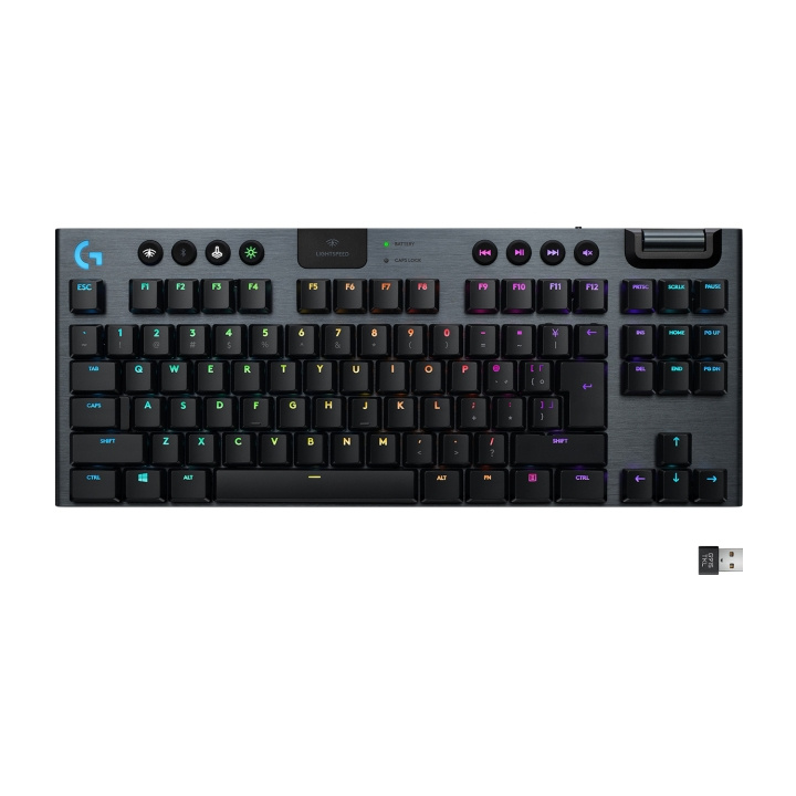 Logitech G915 TKL Tenkeyless lineaire Nordic in de groep COMPUTERS & RANDAPPARATUUR / GAMING / Toetsenborden bij TP E-commerce Nordic AB (C92462)