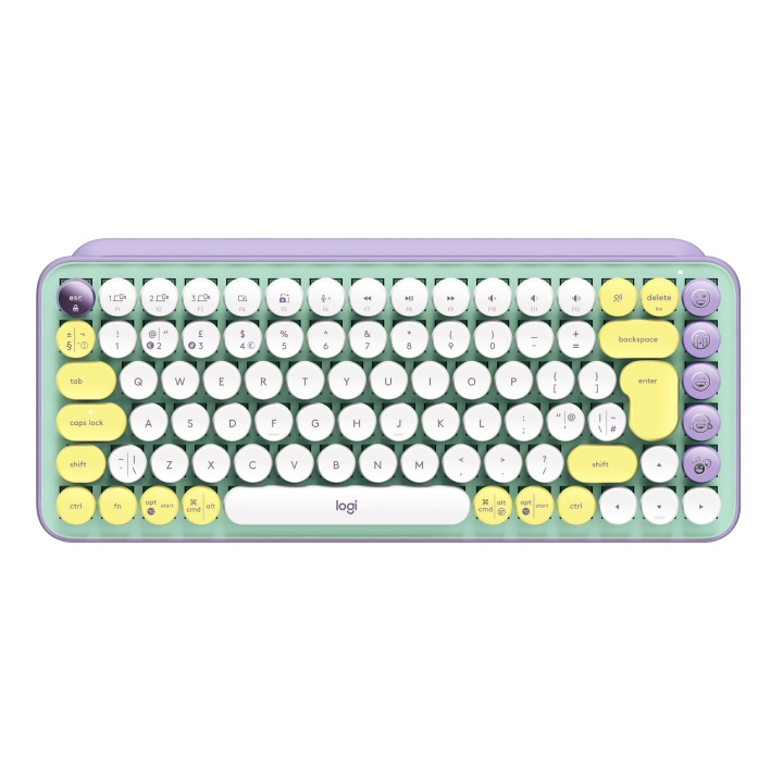 Logitech POP Keys Draadloos Toetsenbord, Daydream Mint (Nordic) in de groep COMPUTERS & RANDAPPARATUUR / Muizen en toetsenborden / Toetsenborden / Draadloos bij TP E-commerce Nordic AB (C92504)