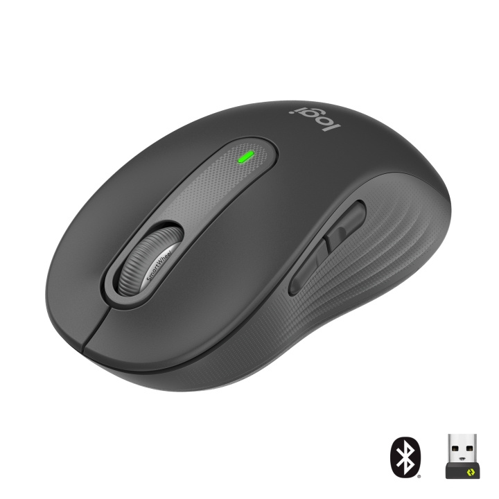 Logitech M650 Signature - Draadloze muis - Grafiet in de groep COMPUTERS & RANDAPPARATUUR / Muizen en toetsenborden / Muizen / Draadloos bij TP E-commerce Nordic AB (C92517)