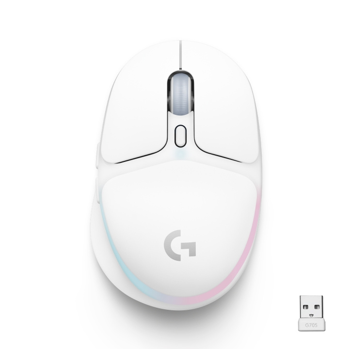 Logitech G705 - Draadloze Gaming Muis - Off White in de groep COMPUTERS & RANDAPPARATUUR / GAMING / Muizen bij TP E-commerce Nordic AB (C92589)