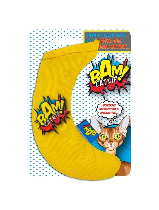 BAM! Kattenspeeltje - 16 cm - Banaan - (503319002006) in de groep HUISHOUDEN & TUIN / Huisdieraccessoires / Kat bij TP E-commerce Nordic AB (C92644)