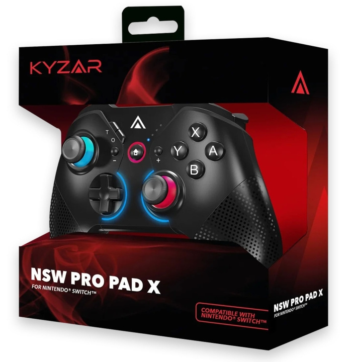 Kyzar Switch PRO-controller - Zwart in de groep HOME ELECTRONICS / Spelconsoles en accessoires / Nintendo Switch / Accessoires bij TP E-commerce Nordic AB (C92698)