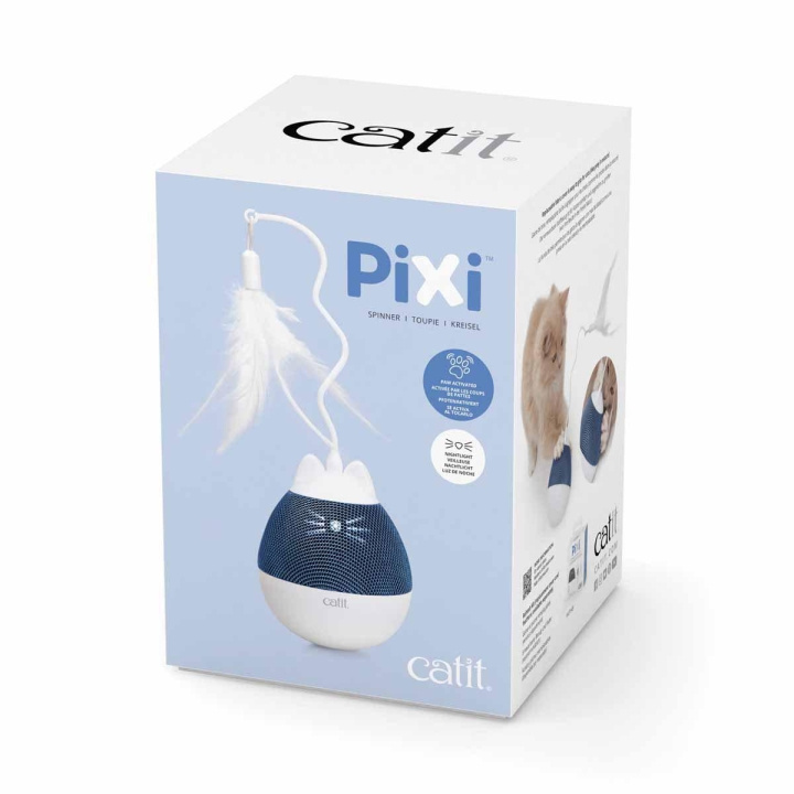 catit Pixi Spinner Wit & Blauw - (787.0182) in de groep HUISHOUDEN & TUIN / Huisdieraccessoires / Kat bij TP E-commerce Nordic AB (C92886)