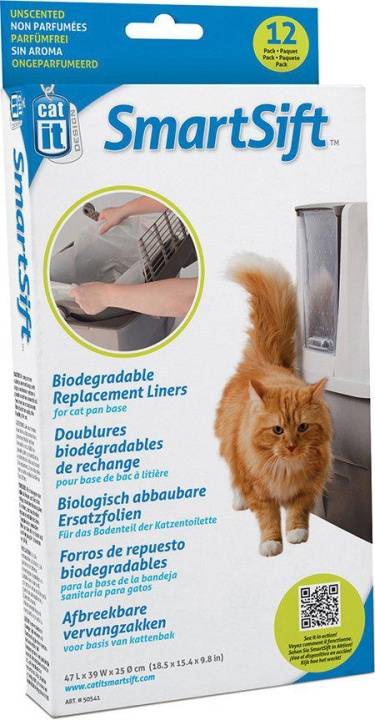 catit Biologisch afbreekbare vervangende voeringen (Top) Smart Sift 12St - (775.1074) in de groep HUISHOUDEN & TUIN / Huisdieraccessoires / Kat bij TP E-commerce Nordic AB (C92895)