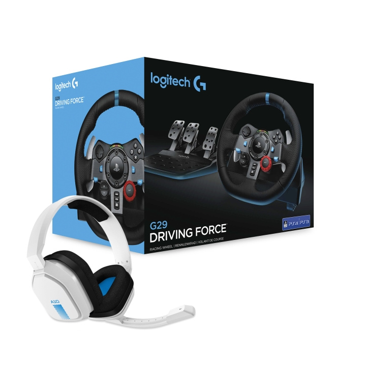 Logitech G29 Driving Force PS3/PS4/PS5 + Astro A10 Headsetbundel in de groep HOME ELECTRONICS / Spelconsoles en accessoires / Sony PlayStation 5 bij TP E-commerce Nordic AB (C92921)