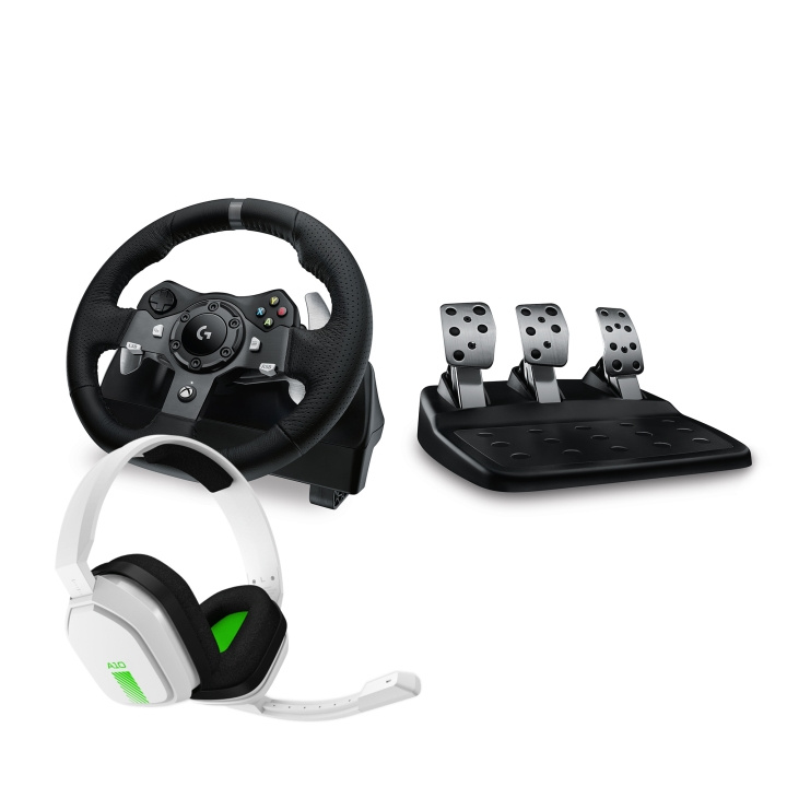 Logitech G920 Driving Force Racing Wheel inclusief Astro A10 Gaming Headset Bundel in de groep COMPUTERS & RANDAPPARATUUR / GAMING / Gaming accessoires bij TP E-commerce Nordic AB (C92929)