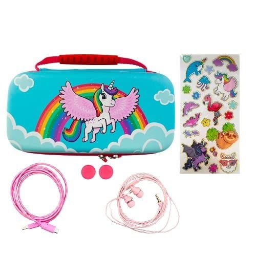 iMP TECH Over the Rainbow Unicorn Etui 7-in-1 Switch Lite in de groep HOME ELECTRONICS / Spelconsoles en accessoires / Nintendo Switch Lite bij TP E-commerce Nordic AB (C93029)