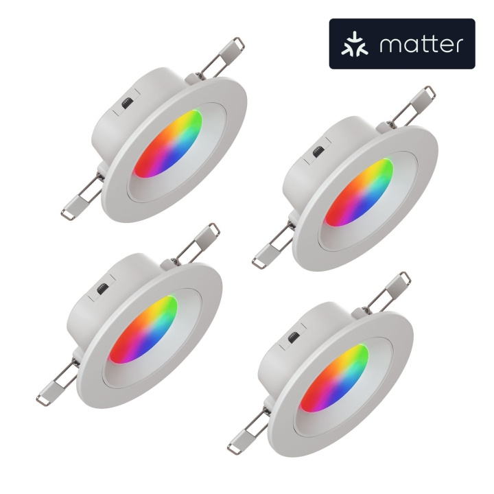 Nanoleaf Essentials Slimme Downlight Matter - 4PK (NF080D02-4W3) in de groep HUISHOUDEN & TUIN / Smart home / Slimme verlichting bij TP E-commerce Nordic AB (C93046)