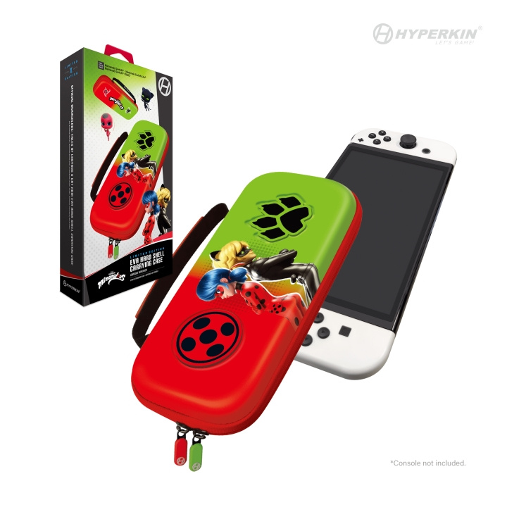 Hyperkin Officiële Miraculous Hard Draagtas - Switch/Lite/Oled (Bug & Cat) in de groep HOME ELECTRONICS / Spelconsoles en accessoires / Nintendo Switch / Accessoires bij TP E-commerce Nordic AB (C93082)