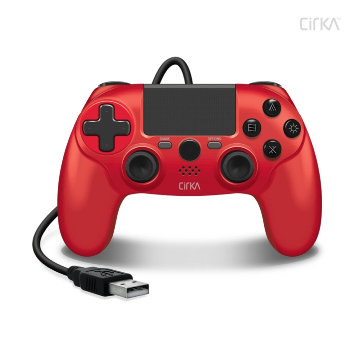 Hyperkin Nuforce Bedrade Controller Voor PS4/PC/Mac (Rood) in de groep HOME ELECTRONICS / Spelconsoles en accessoires / Sony PlayStation 4 bij TP E-commerce Nordic AB (C93088)