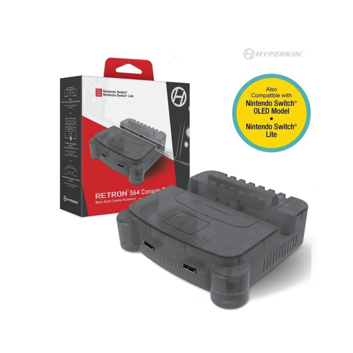 Hyperkin Retron S64 Console Dock- Switch (Rookgrijs) in de groep HOME ELECTRONICS / Spelconsoles en accessoires / Nintendo Switch / Accessoires bij TP E-commerce Nordic AB (C93098)