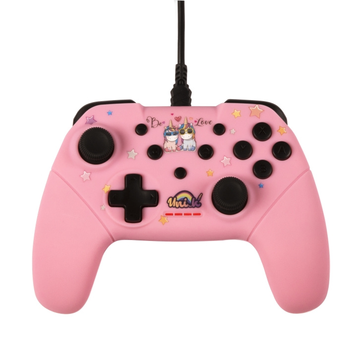 Konix Unik Switch/Pc Gamepad Be Love in de groep HOME ELECTRONICS / Spelconsoles en accessoires / Nintendo Switch / Accessoires bij TP E-commerce Nordic AB (C93118)