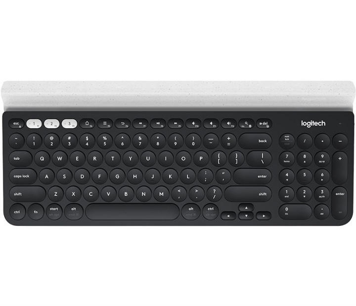 Logitech K780 Multi-Device Draadloos Toetsenbord, Grijs/Wit (Nordic) in de groep COMPUTERS & RANDAPPARATUUR / Muizen en toetsenborden / Toetsenborden / Draadloos bij TP E-commerce Nordic AB (C93144)