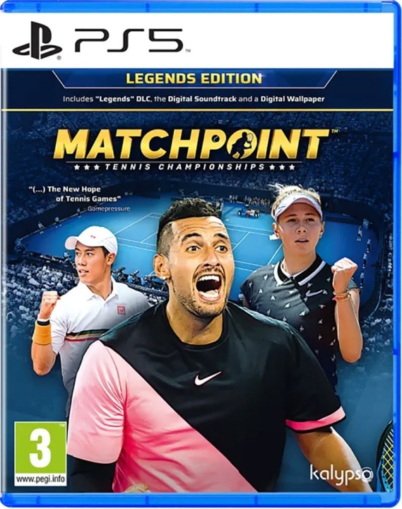 Kalypso Matchpoint: Tenniskampioenschappen (Legends-uitgave) in de groep HOME ELECTRONICS / Spelconsoles en accessoires / Sony PlayStation 5 / Spel bij TP E-commerce Nordic AB (C93155)