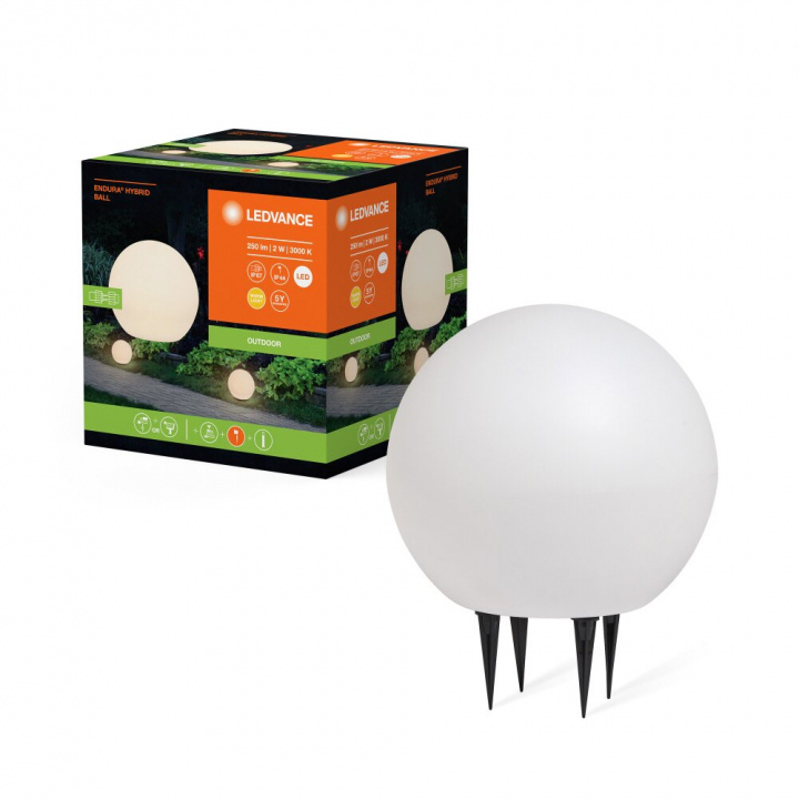 LEDVANCE Endura Hybride Bol 2W - Wit in de groep HUISHOUDEN & TUIN / Elektriciteit & Verlichting / Buitenverlichting bij TP E-commerce Nordic AB (C93231)