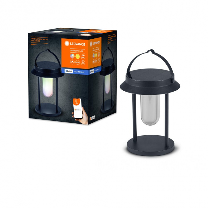 LEDVANCE SMART+ BT tafellantaarn Solar RGB + W in de groep HUISHOUDEN & TUIN / Elektriciteit & Verlichting / Buitenverlichting bij TP E-commerce Nordic AB (C93236)