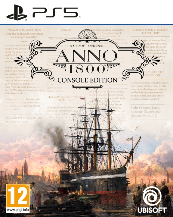 Ubisoft Anno 1800 in de groep HOME ELECTRONICS / Spelconsoles en accessoires / Sony PlayStation 5 / Spel bij TP E-commerce Nordic AB (C93295)