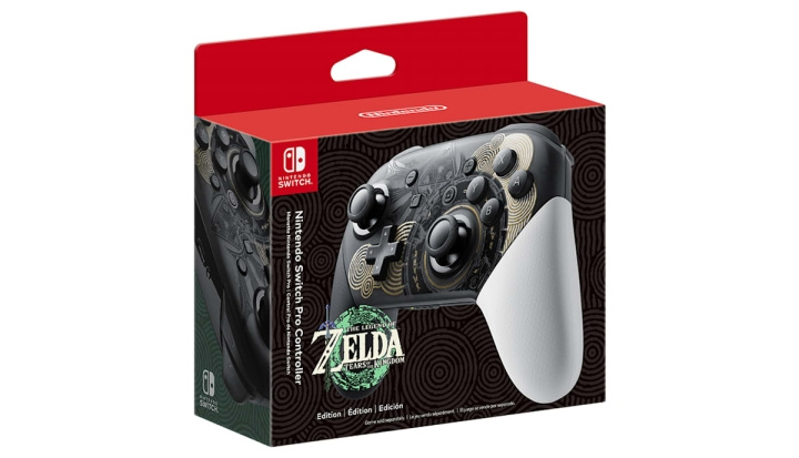 Nintendo Switch Pro Controller - Legend of Zelda: Tranen van het Koninkrijk Editie in de groep HOME ELECTRONICS / Spelconsoles en accessoires / Nintendo Switch / Accessoires bij TP E-commerce Nordic AB (C93300)