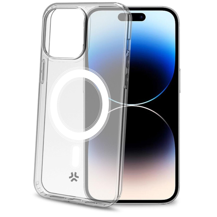 Celly Gelskinmag TPU Cover MagSafe-kompatibelt iPhone 15 Pro Transparent in de groep SMARTPHONE & TABLETS / Mobielbescherming / Apple / iPhone 15 bij TP E-commerce Nordic AB (C93492)