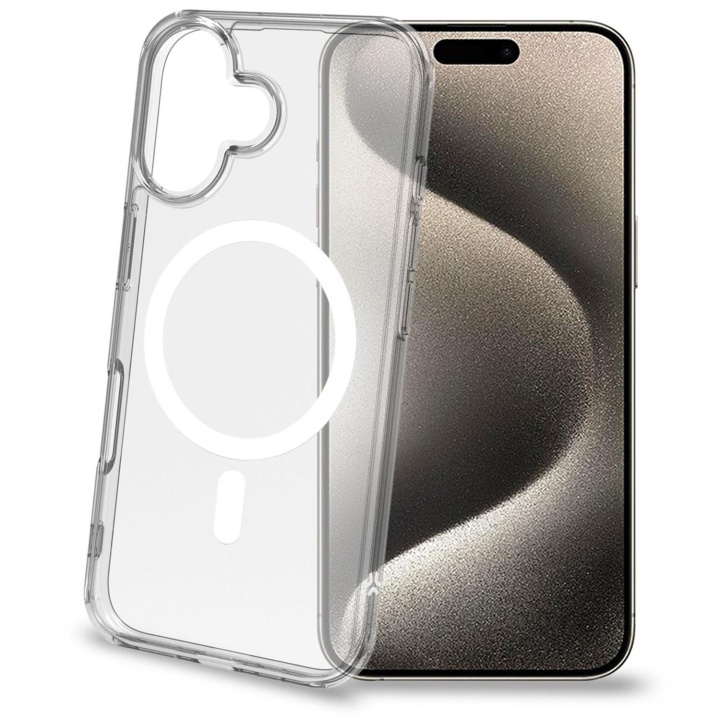 Celly Gelskinmag TPU Cover MagSafe-kompatibelt iPhone 16 Transparent in de groep SMARTPHONE & TABLETS / Mobielbescherming / Apple / iPhone 16 bij TP E-commerce Nordic AB (C93501)