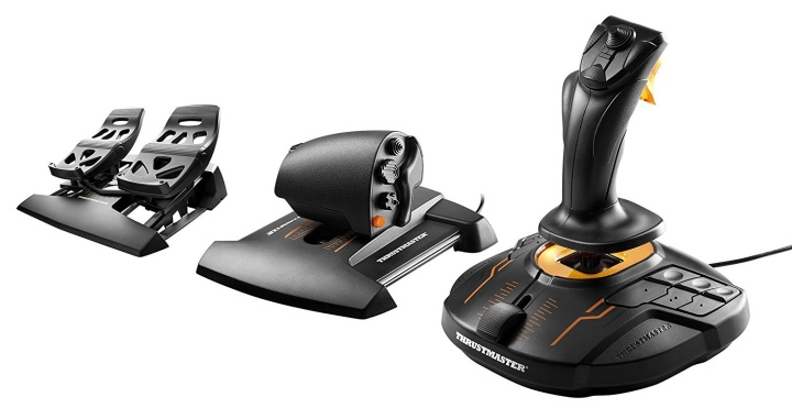 ThrustMaster T16000M FCS Flight Pack Inclusief Joystick Gashendel en Roerpedalen in de groep COMPUTERS & RANDAPPARATUUR / GAMING / Gaming accessoires bij TP E-commerce Nordic AB (C93549)