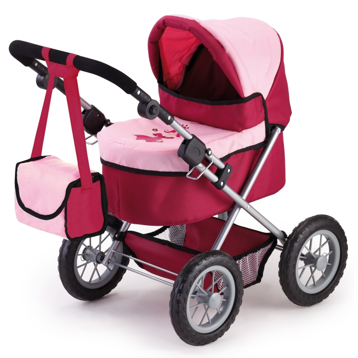 Bayer Poppenwagen - Trendy - Rood/Roze (13014AA) in de groep SPEELGOED, KINDER- & BABYPRODUCTEN / Speelgoed / Docks & Accessoires bij TP E-commerce Nordic AB (C93620)