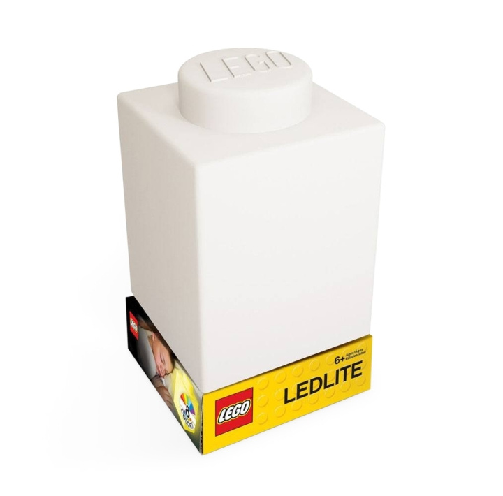 LEGO - Nachtlampje met LED - Siliconenbouwsteen - Wit in de groep SPEELGOED, KINDER- & BABYPRODUCTEN / Kinderkamer / Babylampen / Nachtlampen bij TP E-commerce Nordic AB (C93645)