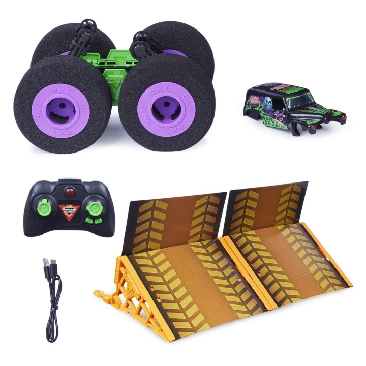 Monster Jam RC Ramp Champ - Grave Digger (6064645) in de groep SPEELGOED, KINDER- & BABYPRODUCTEN / Op afstand bestuurbaar / Afstand bestuurbare auto\'s bij TP E-commerce Nordic AB (C93685)