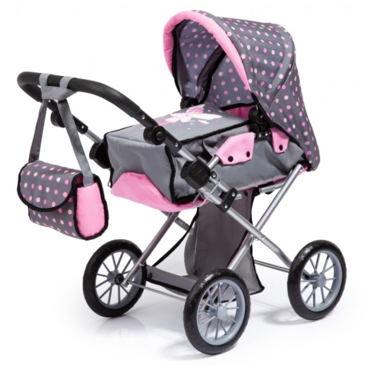 Bayer Poppenwagen - City Star - Grijs & Roze (13666AA) in de groep SPEELGOED, KINDER- & BABYPRODUCTEN / Speelgoed / Docks & Accessoires bij TP E-commerce Nordic AB (C93701)